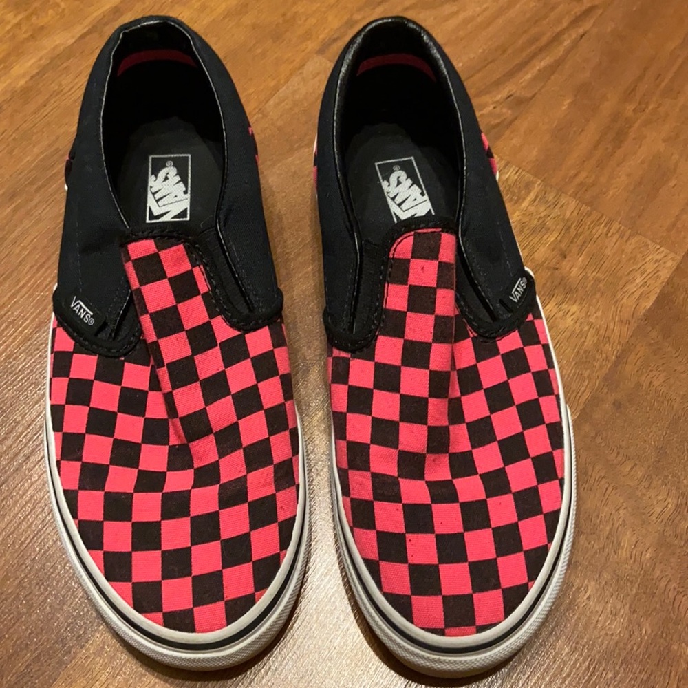 Vans Asher hot pink checker